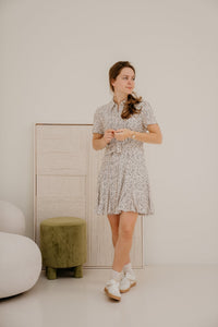 Rens dress white - black - Bij Keesje - Bij Keesje - Jurk