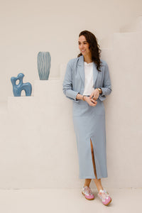 Renske blazer lichtblauw - Bij Keesje - Bij Keesje The Label