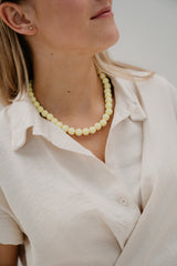 Rhode ketting streep geel - Bij Keesje - Bij Keesje - accessoires