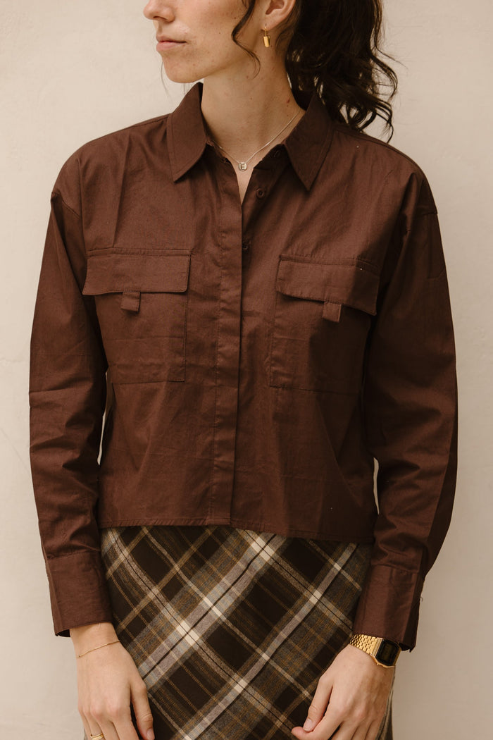 Rianca blouse brown - Bij Keesje - Bij Keesje