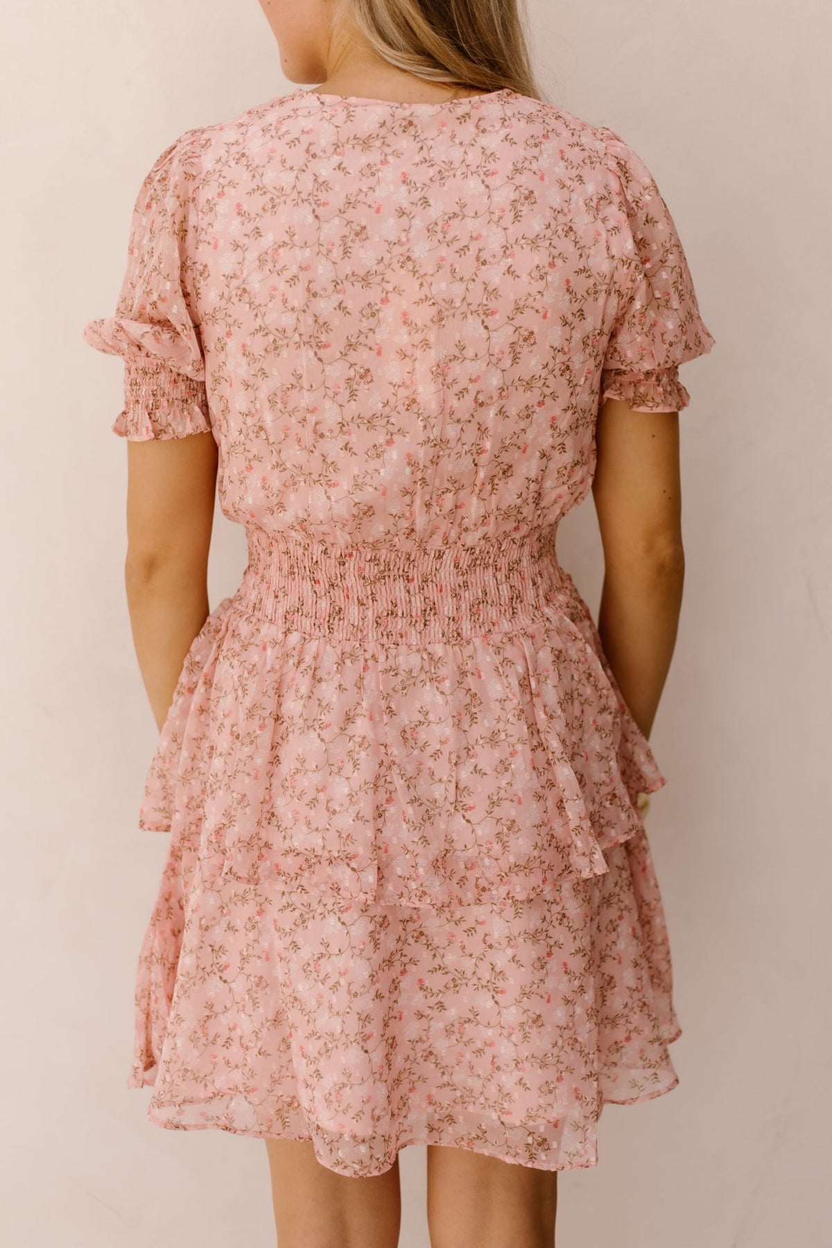 Rikka Ditsy Floral Dress Rose Blush - Bij Keesje - Neo Noir - Jurk