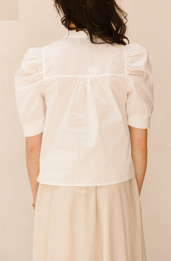 Roella poplin blouse white - Bij Keesje - Neo Noir