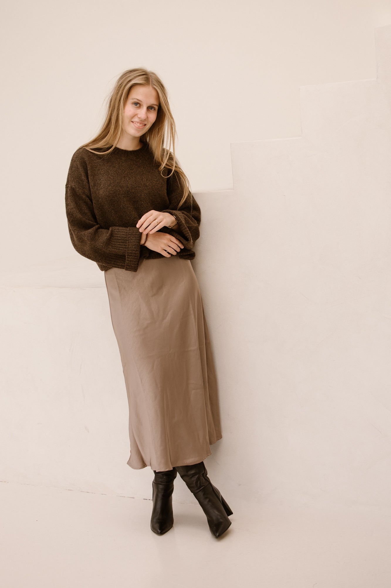 RogerCC O - Neck Knit Mocca - Bij Keesje - Co'couture - Trui