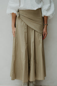 Rok met sjaal taupe - Bij Keesje - Bij Keesje - Rok