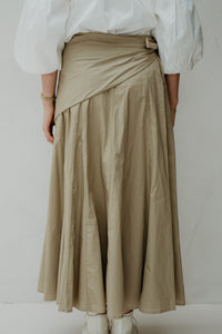 Rok met sjaal taupe - Bij Keesje - Bij Keesje - Rok