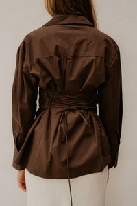 Romee blouse brown - Bij Keesje - Bij Keesje - Blouse