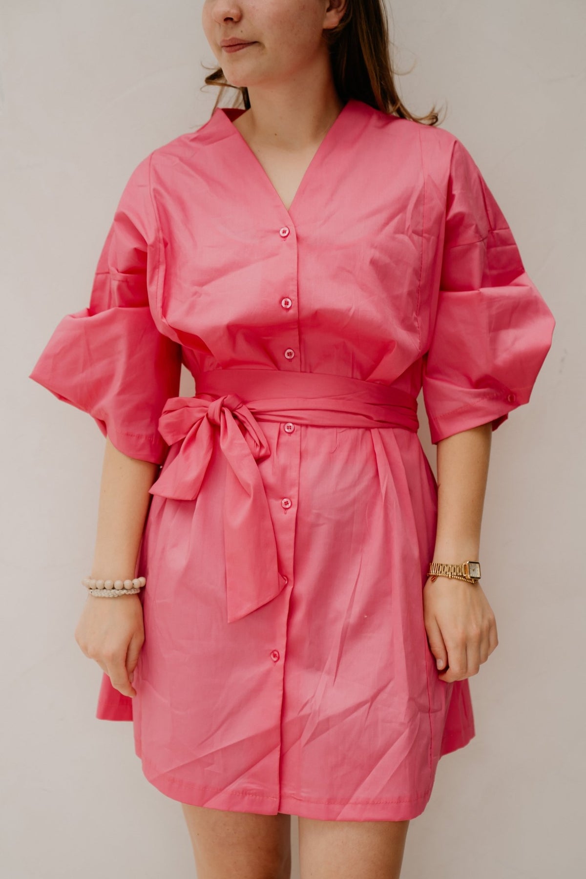 Roos dress pink - Bij Keesje - Bij Keesje - Jurk