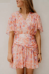 Roosje dress orange purple - Bij Keesje - Bij Keesje - Jurk