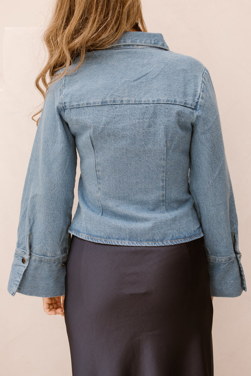 Rosa D shirt vintage blue - Bij Keesje - Neo Noir