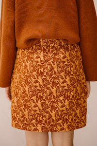 Rosalie jacquard skirt brique - Bij Keesje - Bij Keesje The Label