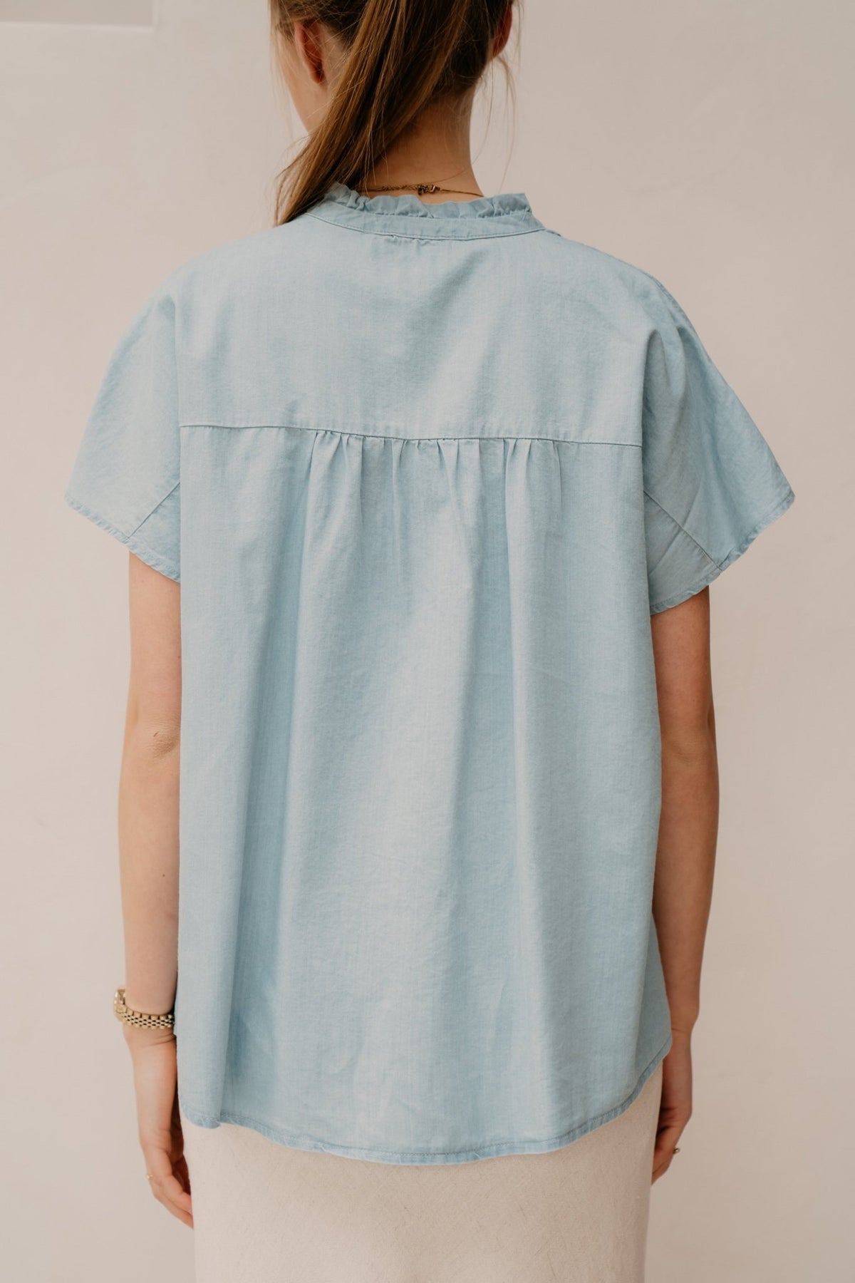 Rosan blouse ice blue - Bij Keesje - Elvira - Blouse