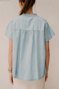 Rosan blouse ice blue - Bij Keesje - Elvira - Blouse