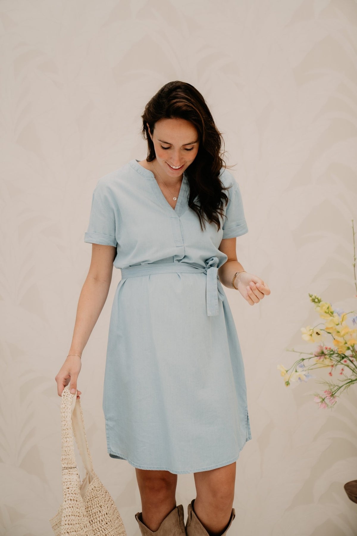 Rosan dress ice blue - Bij Keesje - Elvira - Jurk