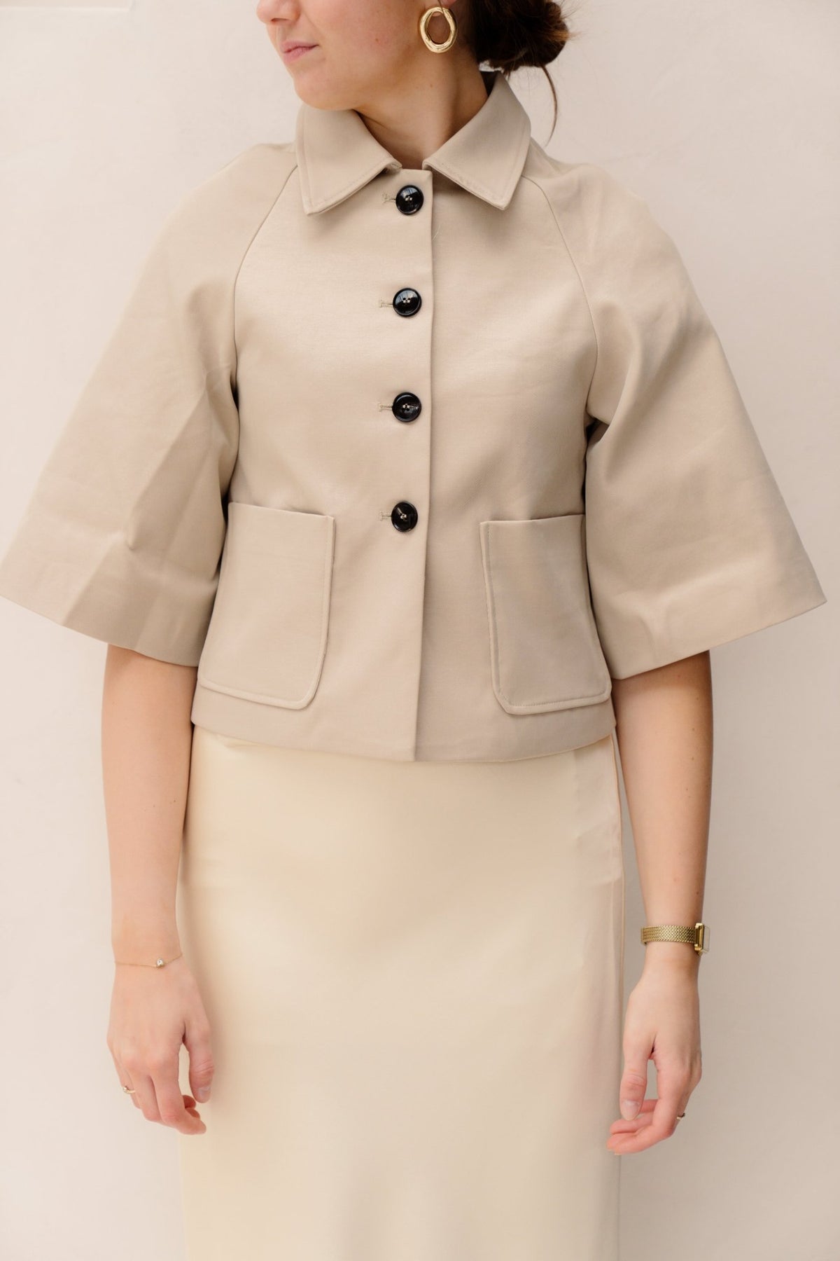 Rosemma trench mini jacket - Bij Keesje - Neo Noir - Jas