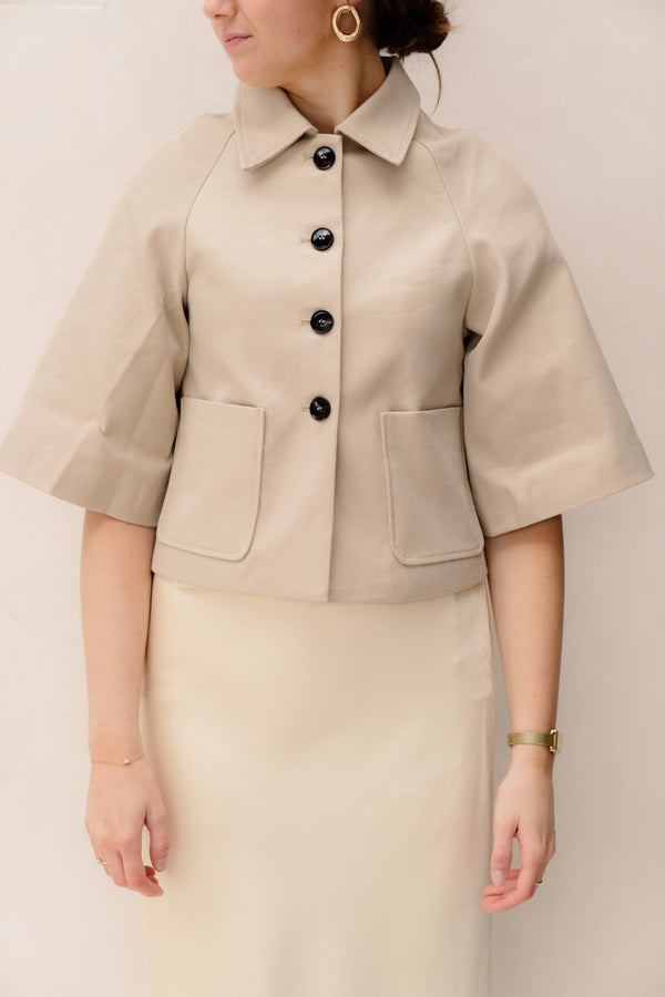 Rosemma trench mini jacket - Bij Keesje - Neo Noir - Jas