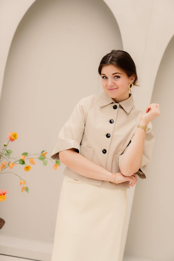 Rosemma trench mini jacket - Bij Keesje - Neo Noir - Jas