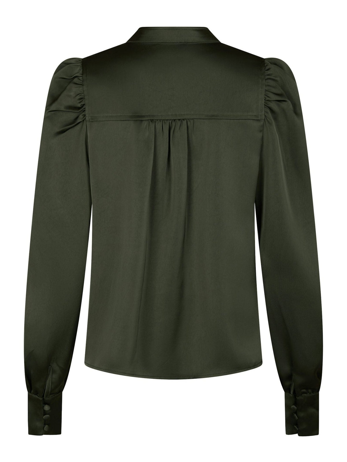 Rosslyn Heavy Sateen Blouse Deep Green - Bij Keesje - Neo Noir - Blouse