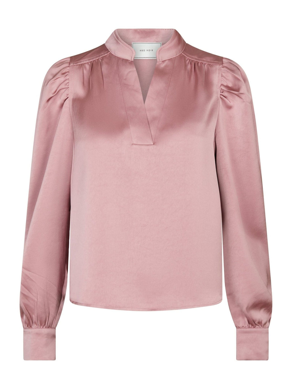 Rosslyn heavy sateen blouse evening rose - Bij Keesje - Neo Noir