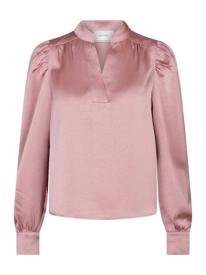 Rosslyn heavy sateen blouse evening rose - Bij Keesje - Neo Noir