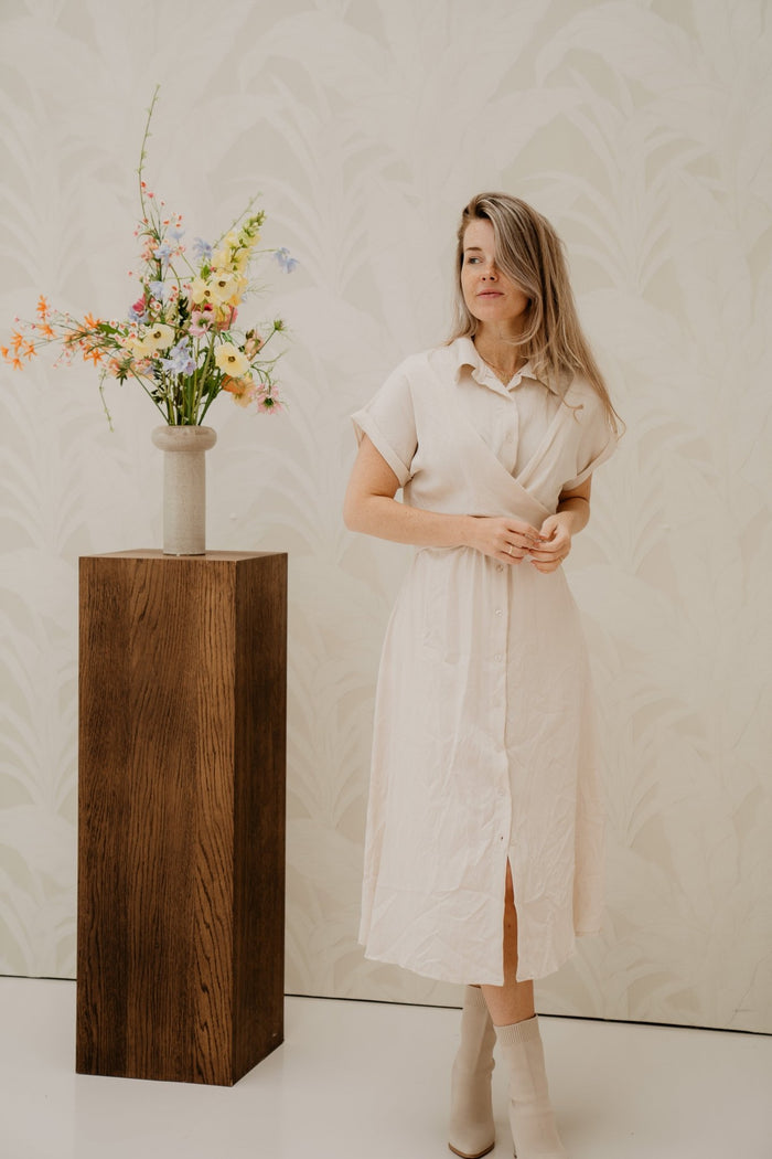 Rosy dress beige - Bij Keesje - Bij Keesje - Jurk