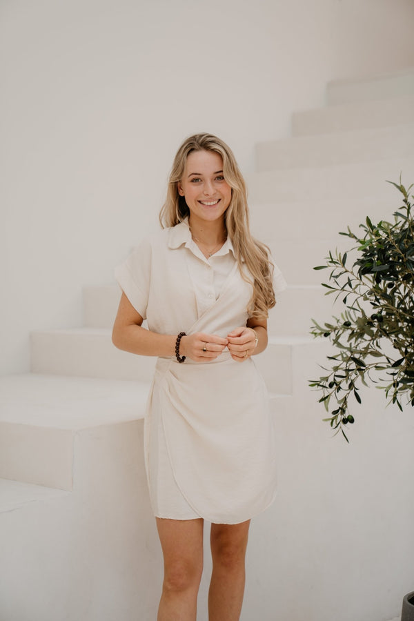 Roxy dress beige - Bij Keesje - Bij Keesje - Jurk