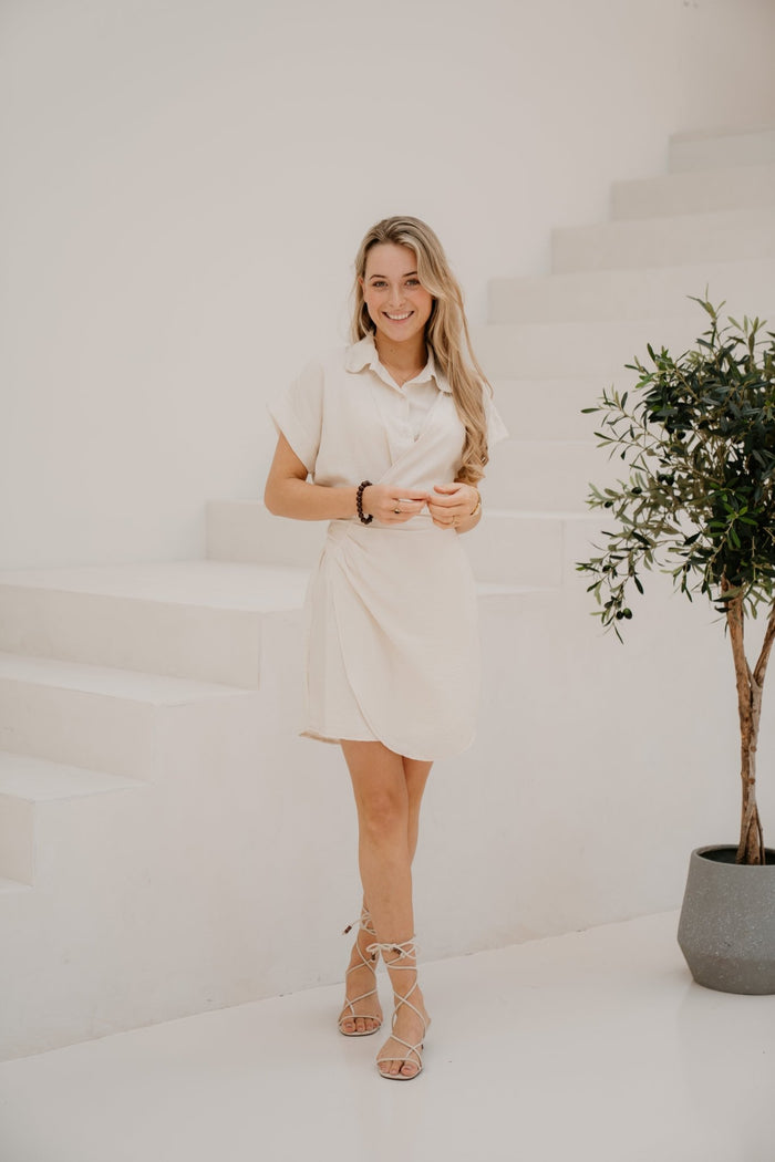 Roxy dress beige - Bij Keesje - Bij Keesje - Jurk