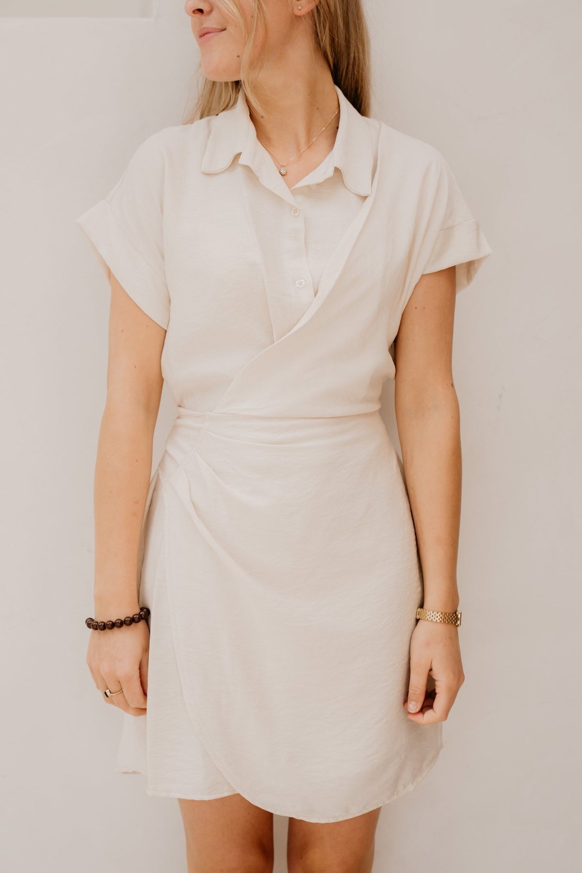 Roxy dress beige - Bij Keesje - Bij Keesje - Jurk