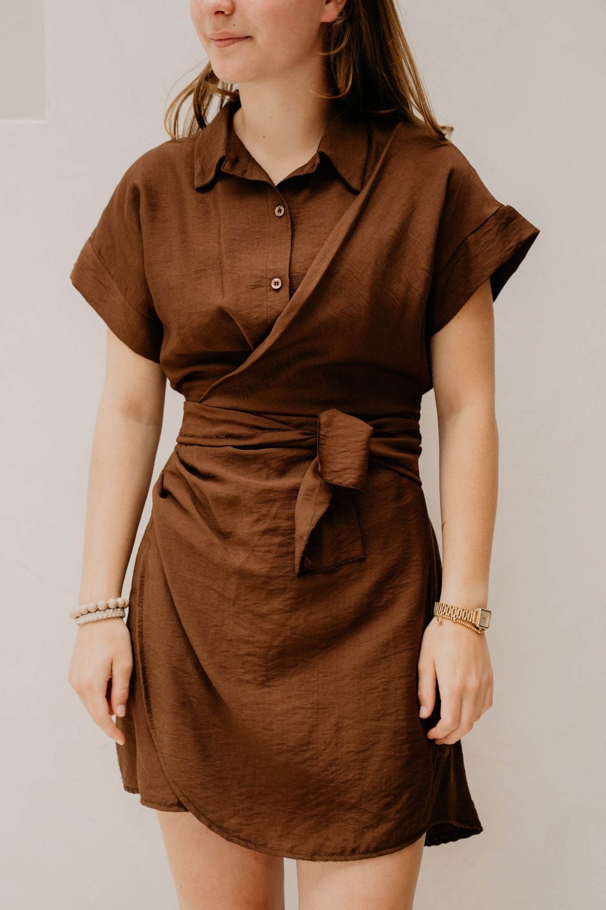 Roxy dress brown - Bij Keesje - Bij Keesje - Jurk