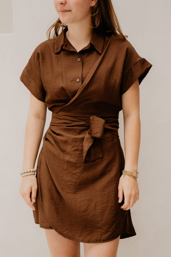 Roxy dress brown - Bij Keesje - Bij Keesje - Jurk