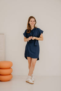 Roxy dress darkblue - Bij Keesje - Bij Keesje - Jurk