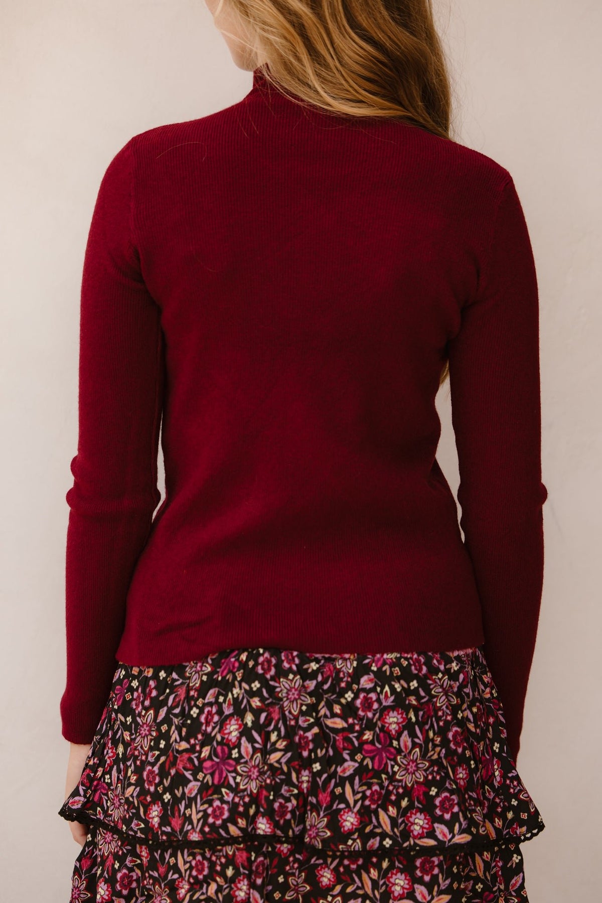 Roxy top bordeaux - Bij Keesje - Bij Keesje