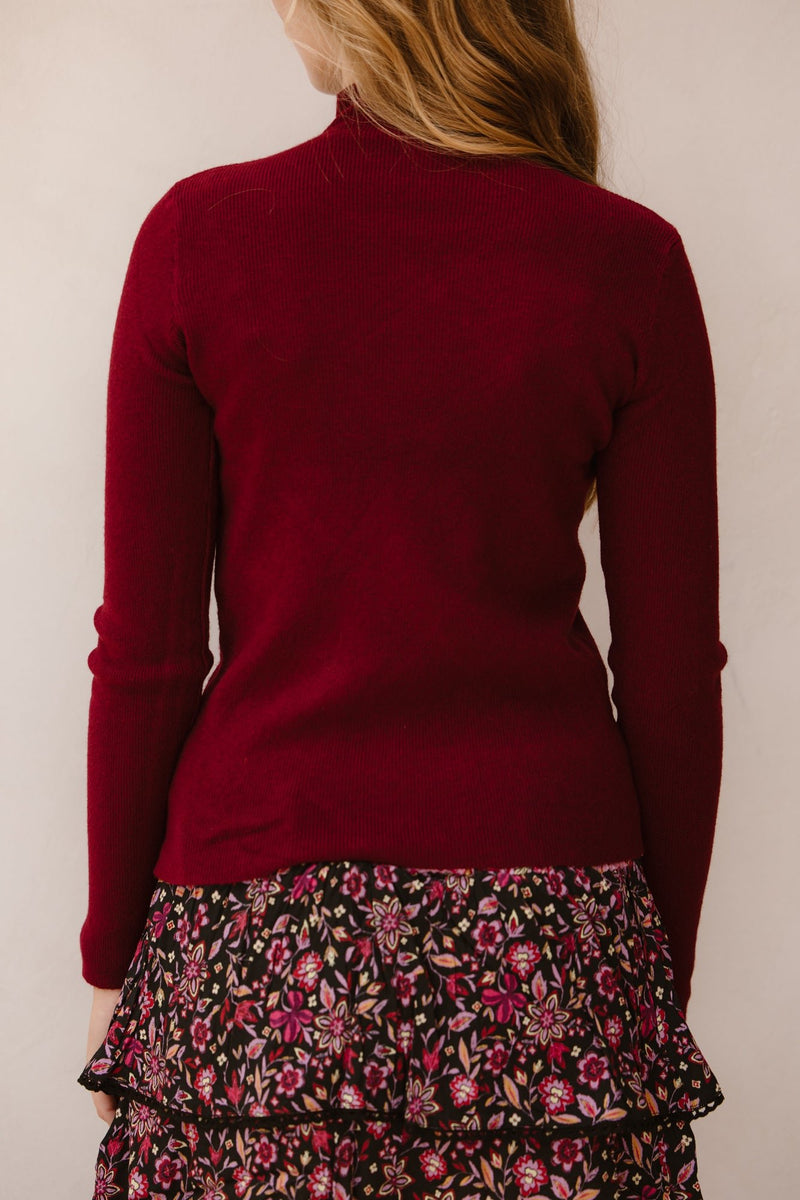 Roxy top bordeaux - Bij Keesje - Bij Keesje