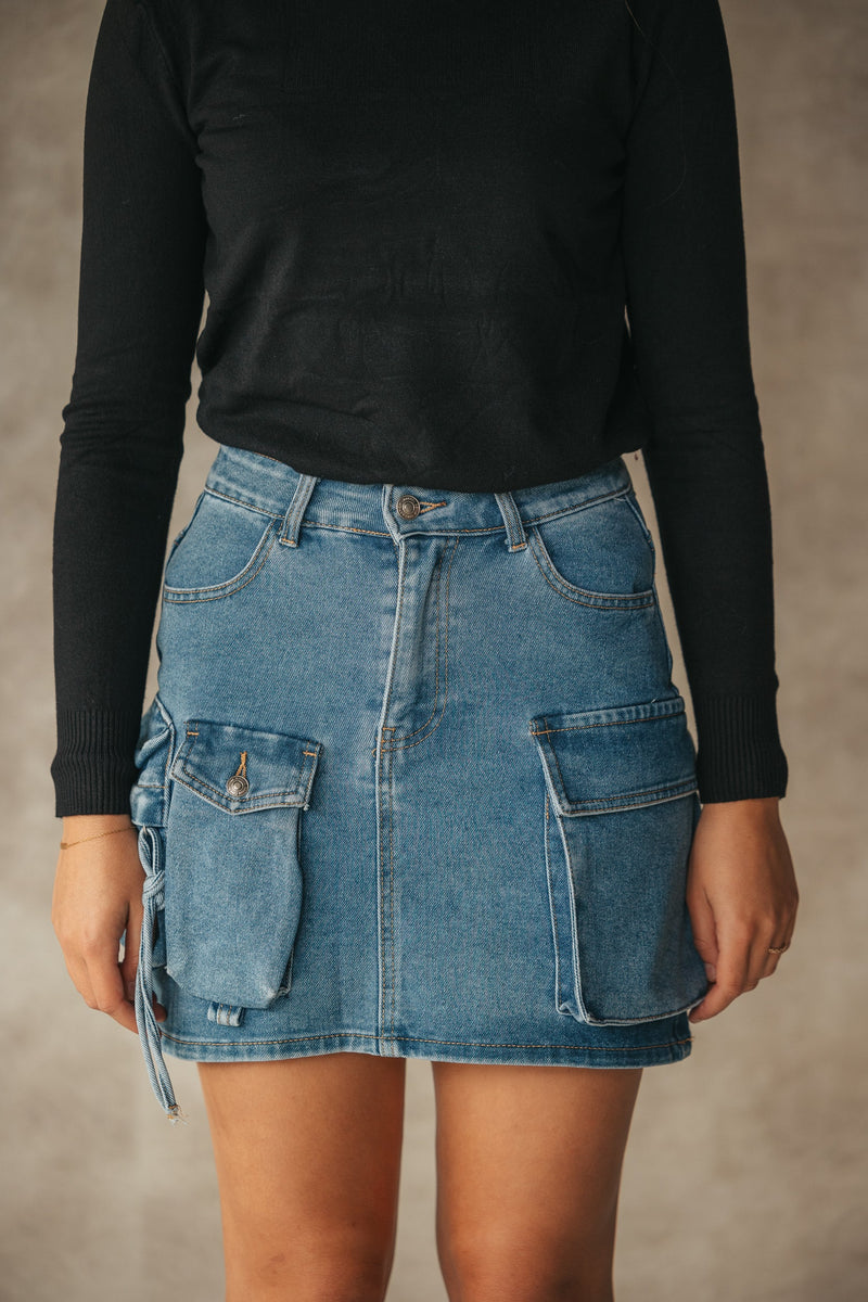 Rozemarijn denim skirt - Bij Keesje