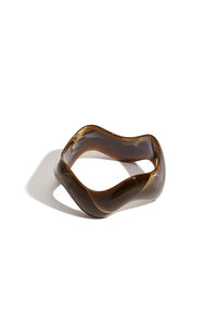 Saar wave armband bruin - Bij Keesje - Bij Keesje - accessoires