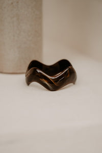 Saar wave armband bruin - Bij Keesje - Bij Keesje - accessoires