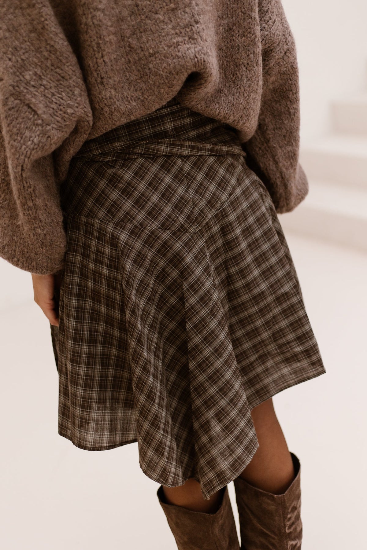 Sabella check skirt - Bij Keesje - Neo Noir - Rok