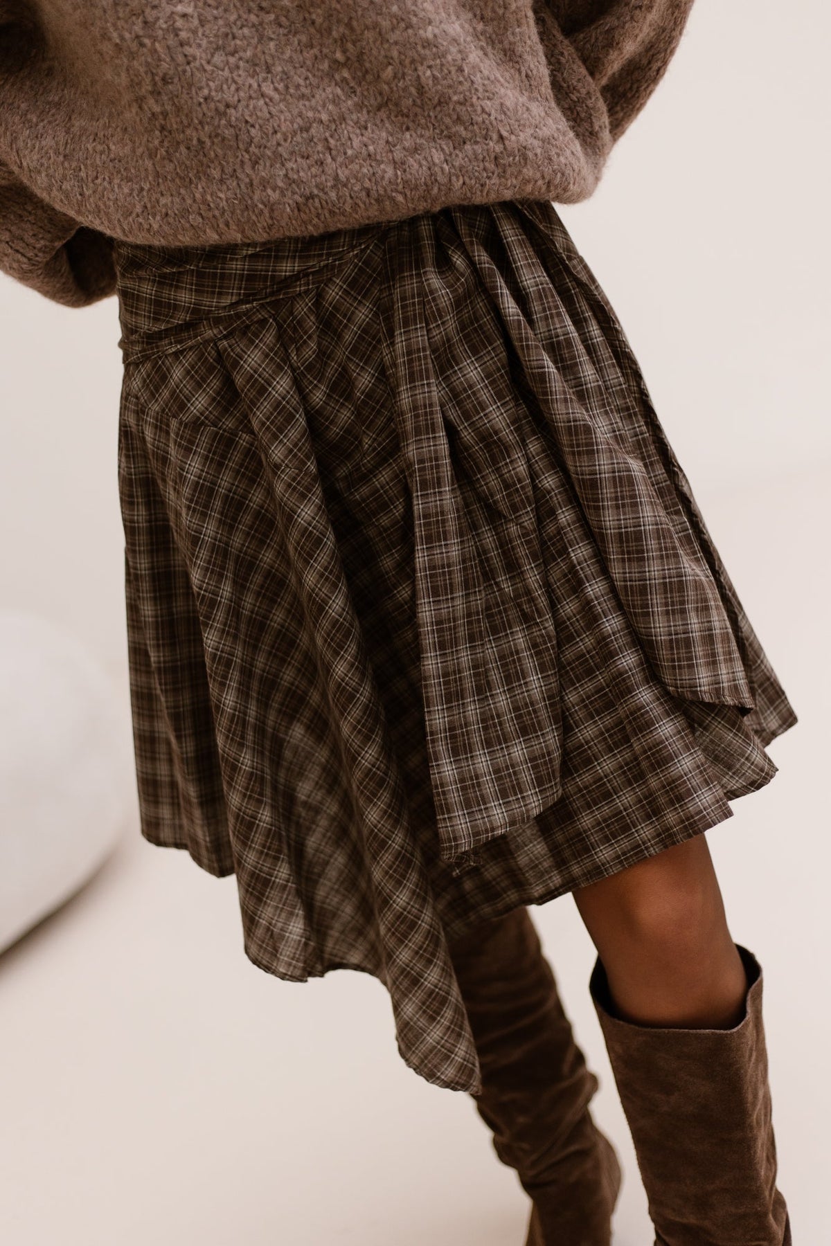 Sabella check skirt - Bij Keesje - Neo Noir - Rok