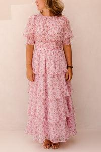 Sabie Meadow Printed Dress Light Pink - Bij Keesje - Neo Noir - Jurk