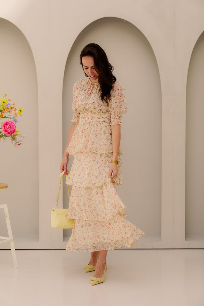 Sabie meadow printed dress - Bij Keesje - Neo Noir - Jurk