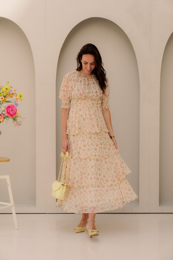 Sabie meadow printed dress - Bij Keesje - Neo Noir - Jurk