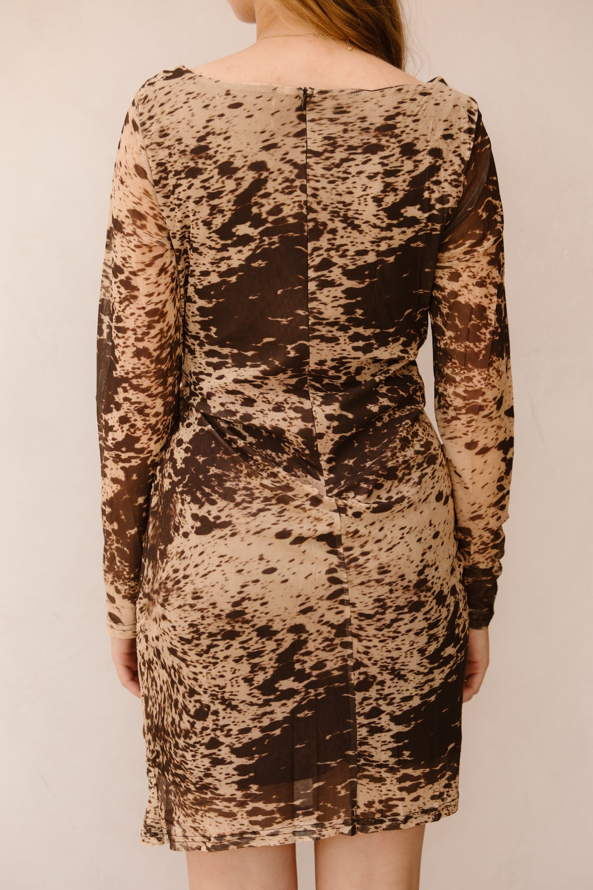 Sabrina print dress beige - Bij Keesje - Bij Keesje