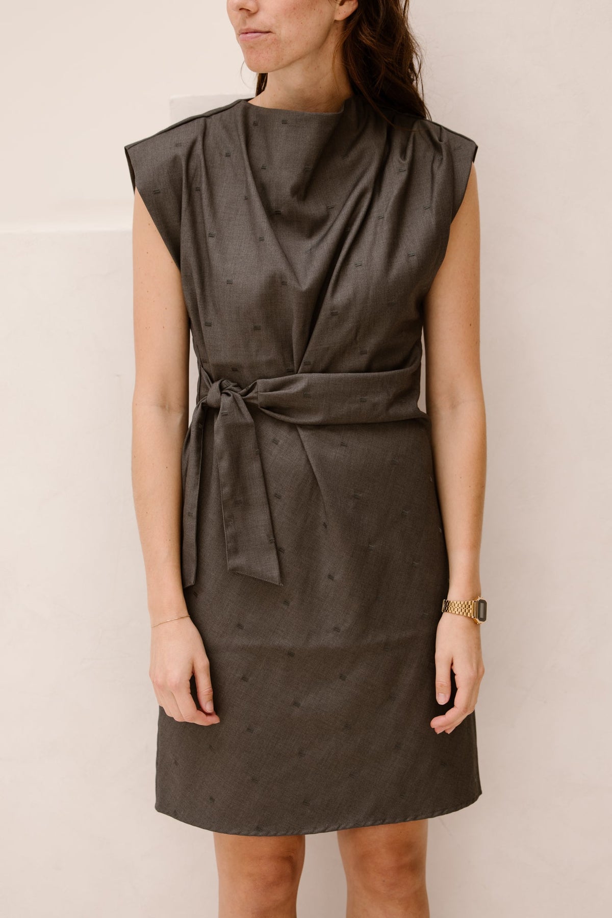 SagaCC Dress Mid Grey - Bij Keesje - Co'couture