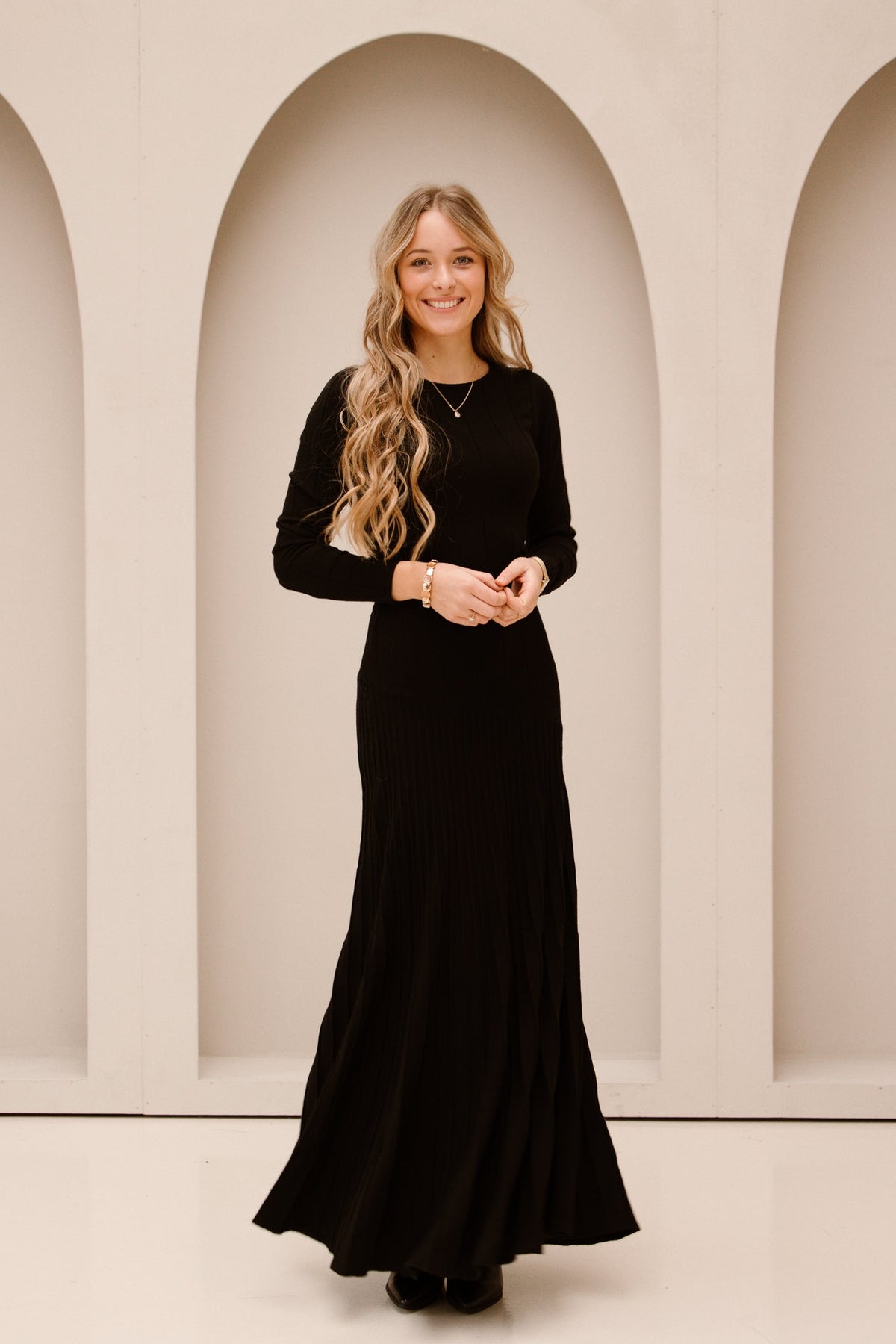 Sage Knit Dress Black - Bij Keesje - Neo Noir