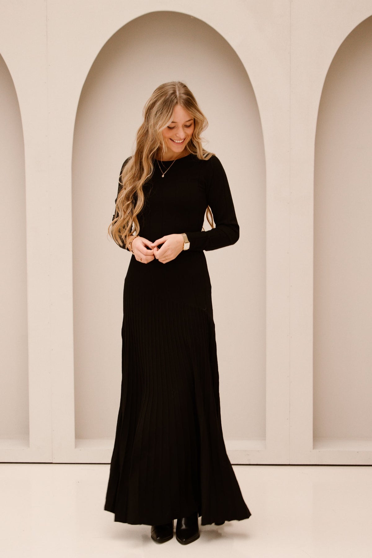 Sage Knit Dress Black - Bij Keesje - Neo Noir