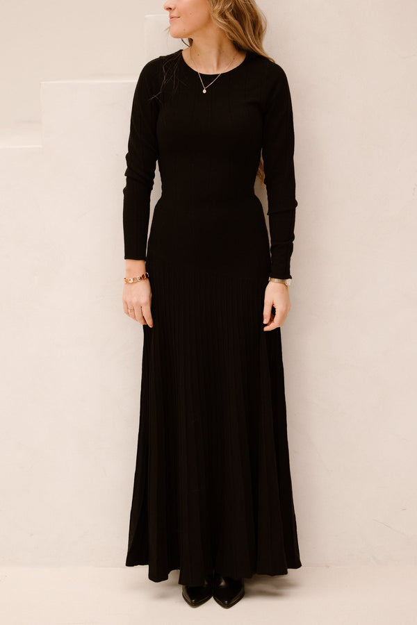 Sage Knit Dress Black - Bij Keesje - Neo Noir