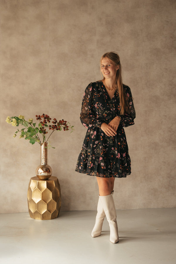 Sahra flower print dress - Bij Keesje