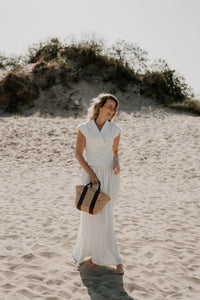 Salima ramie waistcoat off white - Bij Keesje - Neo Noir - Top