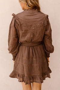 Salli S Voile Dress Light Brown - Bij Keesje - Neo Noir - Jurk