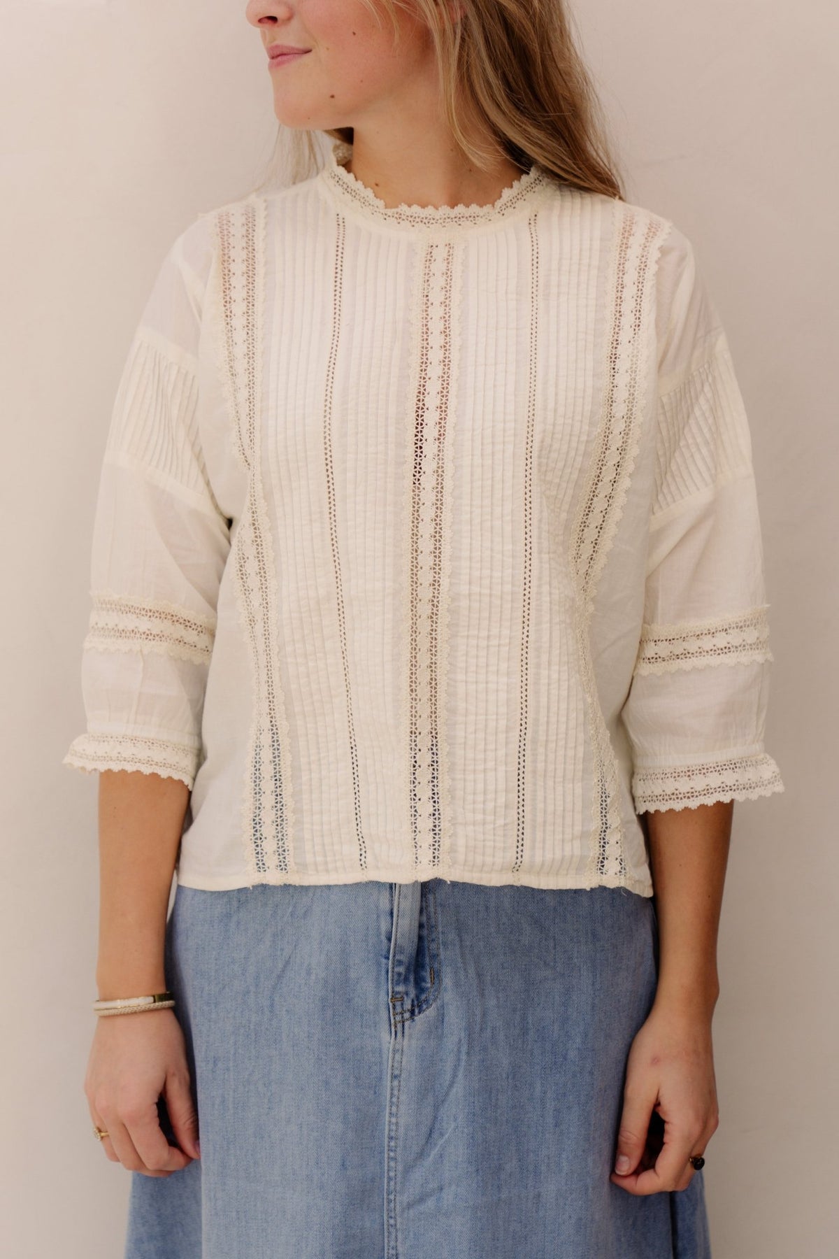 Samilou blouse beige - Bij Keesje - Ange - blouse