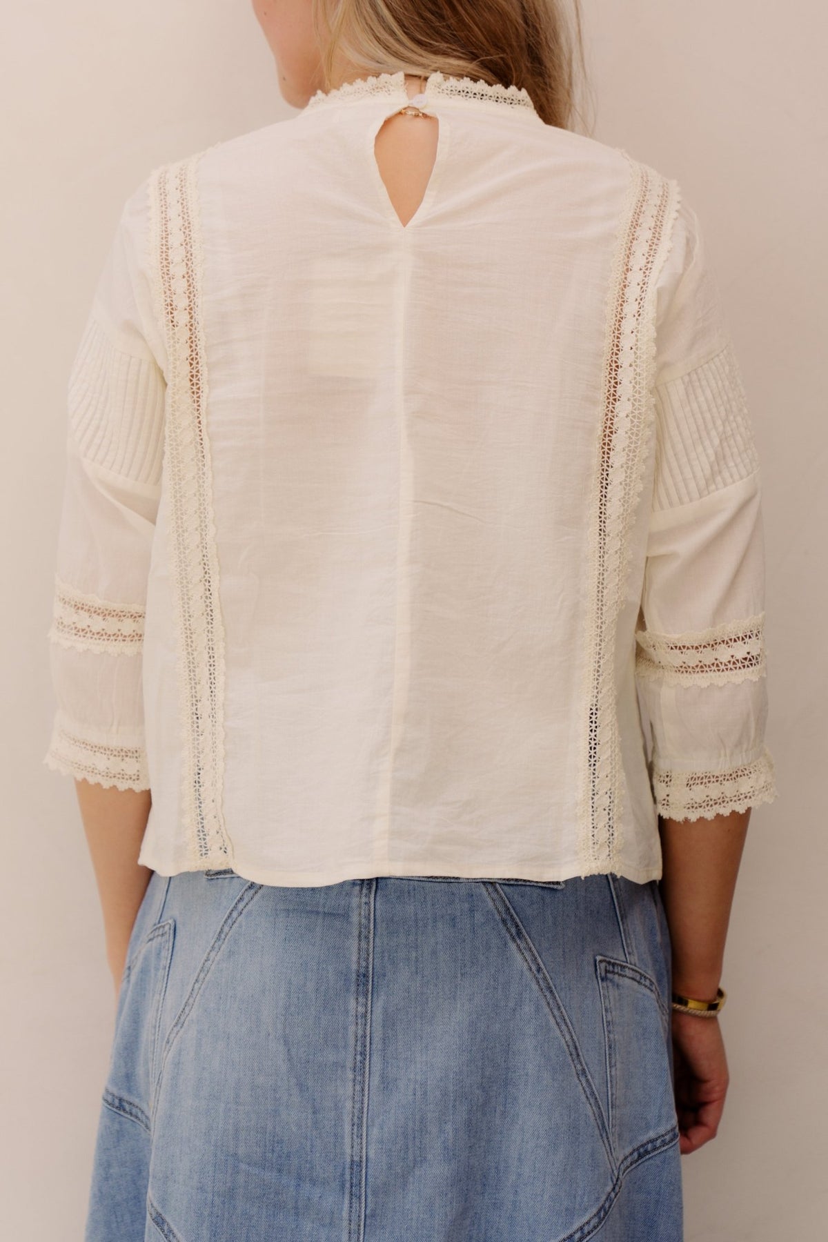 Samilou blouse beige - Bij Keesje - Ange - blouse